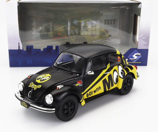 SOLIDO - 1/18 - VOLKSWAGEN - BEETLE 1303 MOONEYES 1974 - BLACK YELLOW