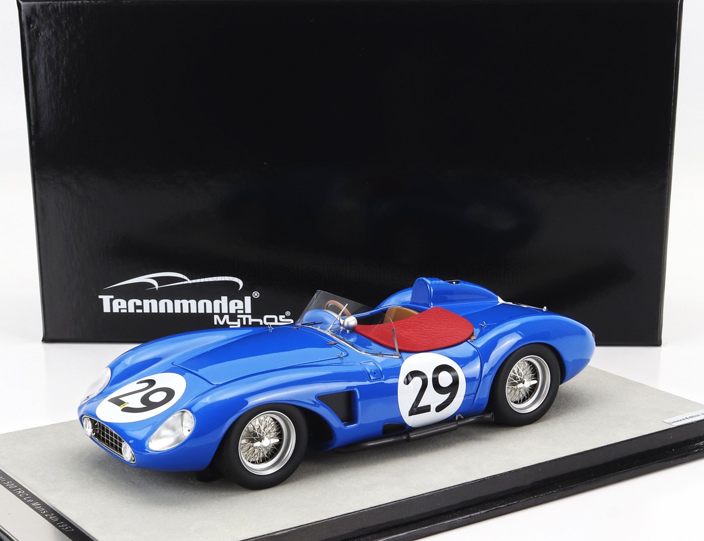 TECNOMODEL - 1/18 - FERRARI - 500 TESTAROSSA TRC N 29 24h LE MANS 1957 F.PICARD - R.GINTHER - BLUE