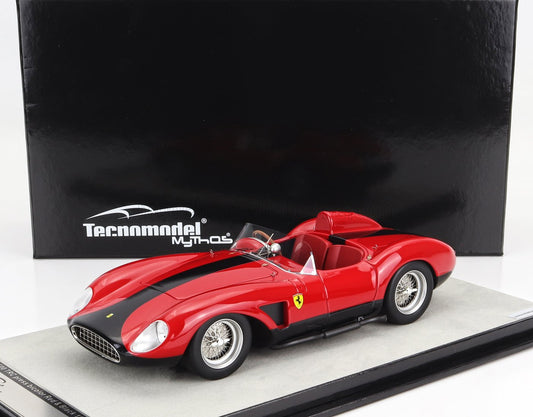 TECNOMODEL - 1/18 - FERRARI - 500 TESTAROSSA TRC TWO-COLOUR PRESS VERSION 1957 - RED BLACK