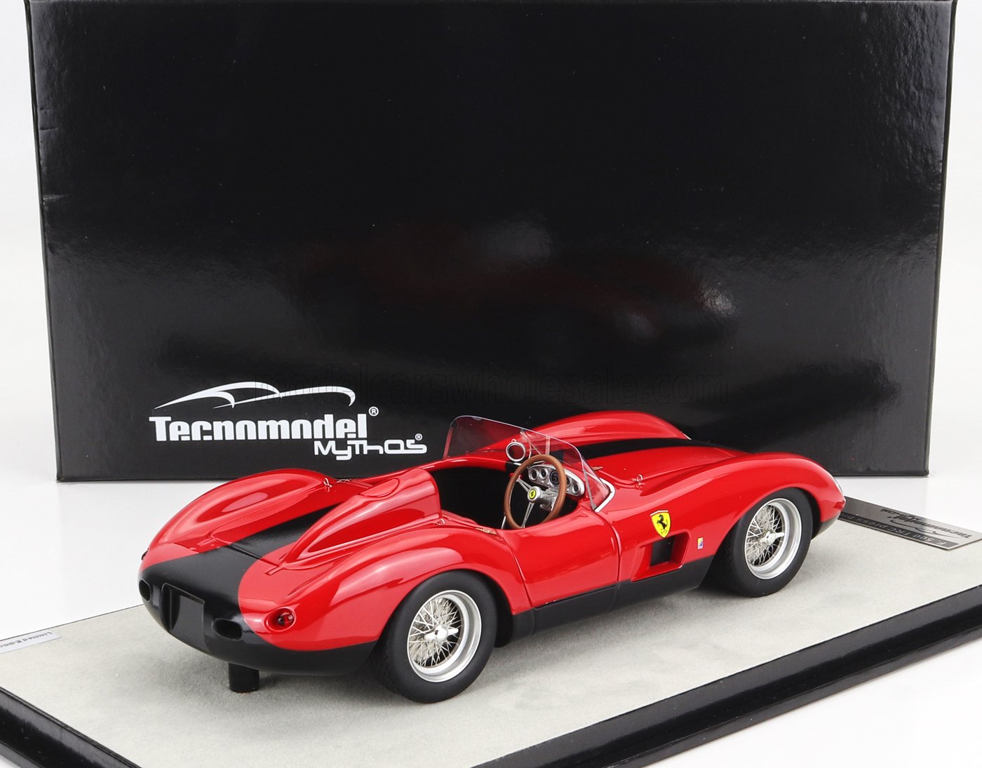 TECNOMODEL - 1/18 - FERRARI - 500 TESTAROSSA TRC TWO-COLOUR PRESS VERSION 1957 - RED BLACK