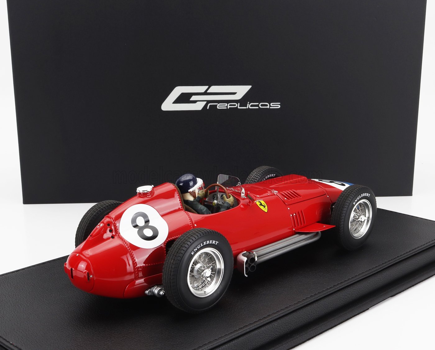 GP-REPLICAS - 1/18 - FERRARI - F1 801 N 8 2nd GERMANY NURBURGRING (with pilot figure) GP 1957 M.HAWTHORN - RED BLUE