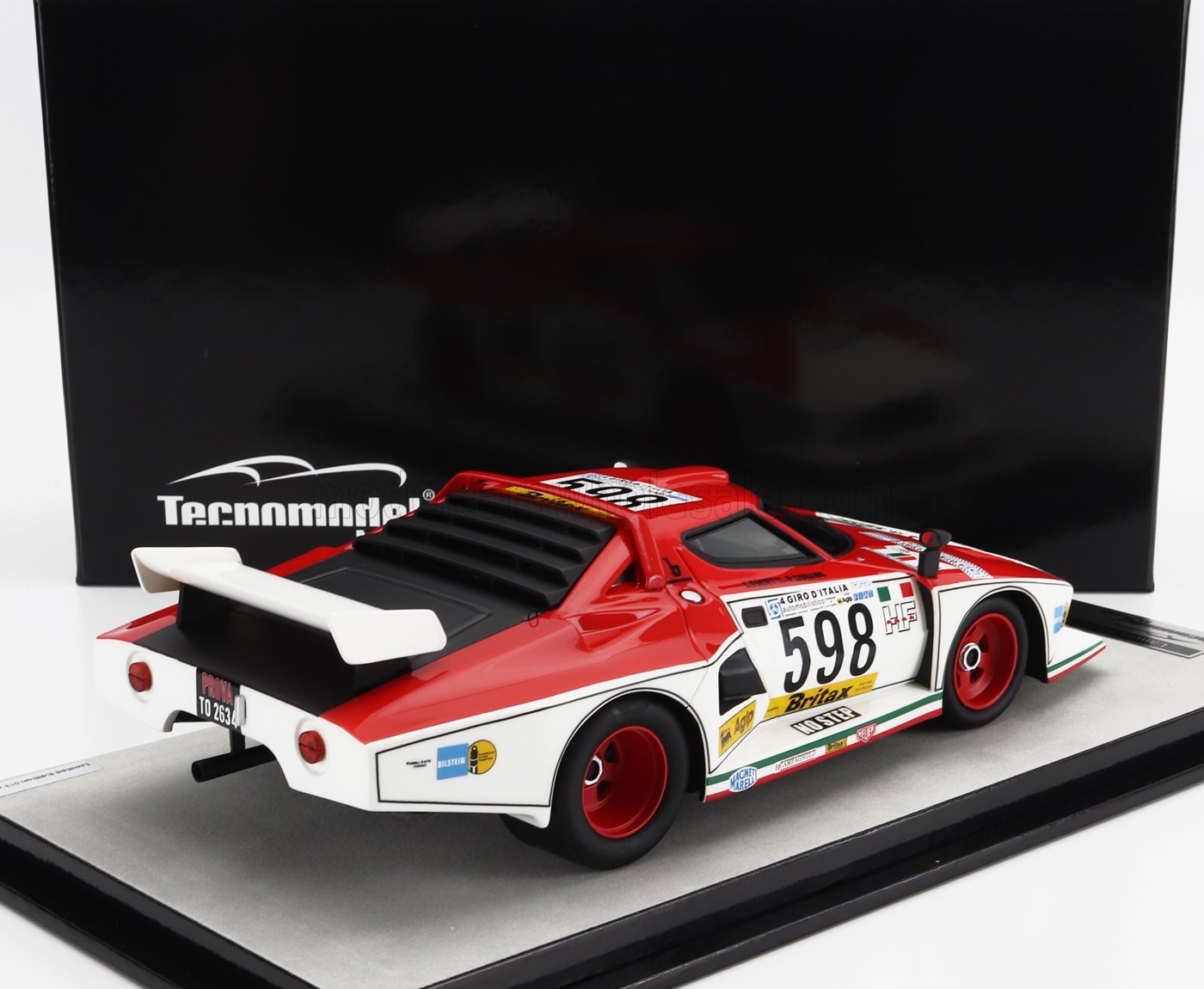 TECNOMODEL - 1/18 - LANCIA - STRATOS TURBO Gr.5 N 598 WINNER GIRO D'ITALIA 1976 C.FACETTI - P.SODANO - RED WHITE