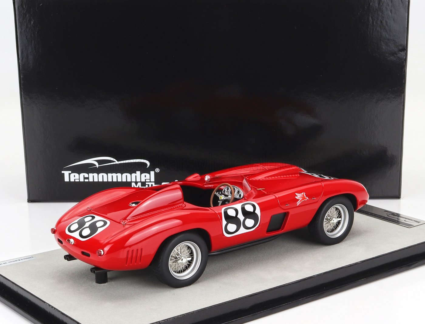 TECNOMODEL - 1/18 - FERRARI - 410S JOHN EDGAR FERRARI USA N 88 WINNER NASSAU 1958 B.KESSLER - RED