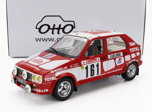 OTTO-MOBILE - 1/18 - CITROEN - VISA 1000 PISTES N 161 RALLY MONTECARLO 1987 C.DORCHE - D.BRETON - RED WHITE