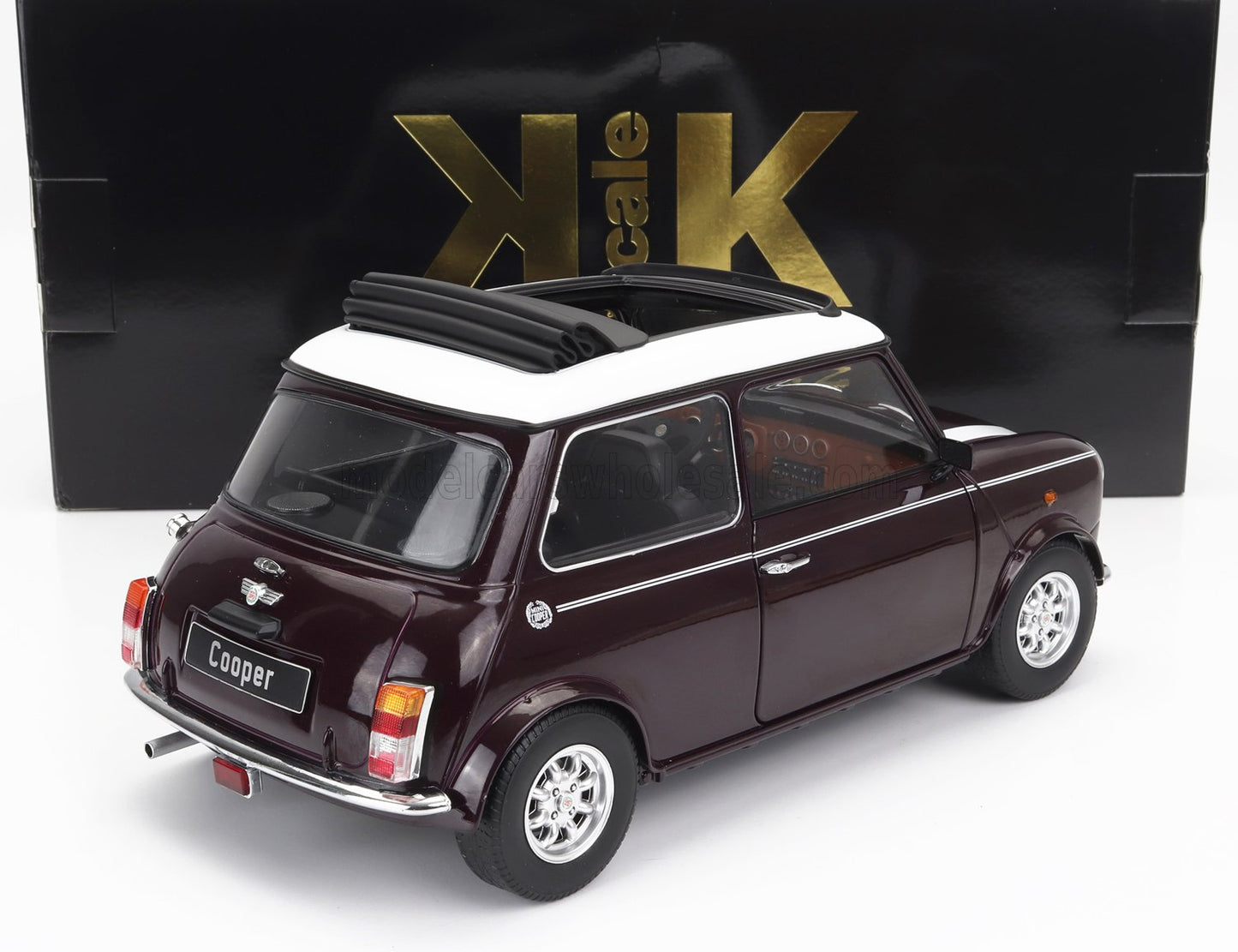 KK-SCALE - 1/12 - MINI - COOPER SUNROOF RHD 1992 - PURPLE WHITE