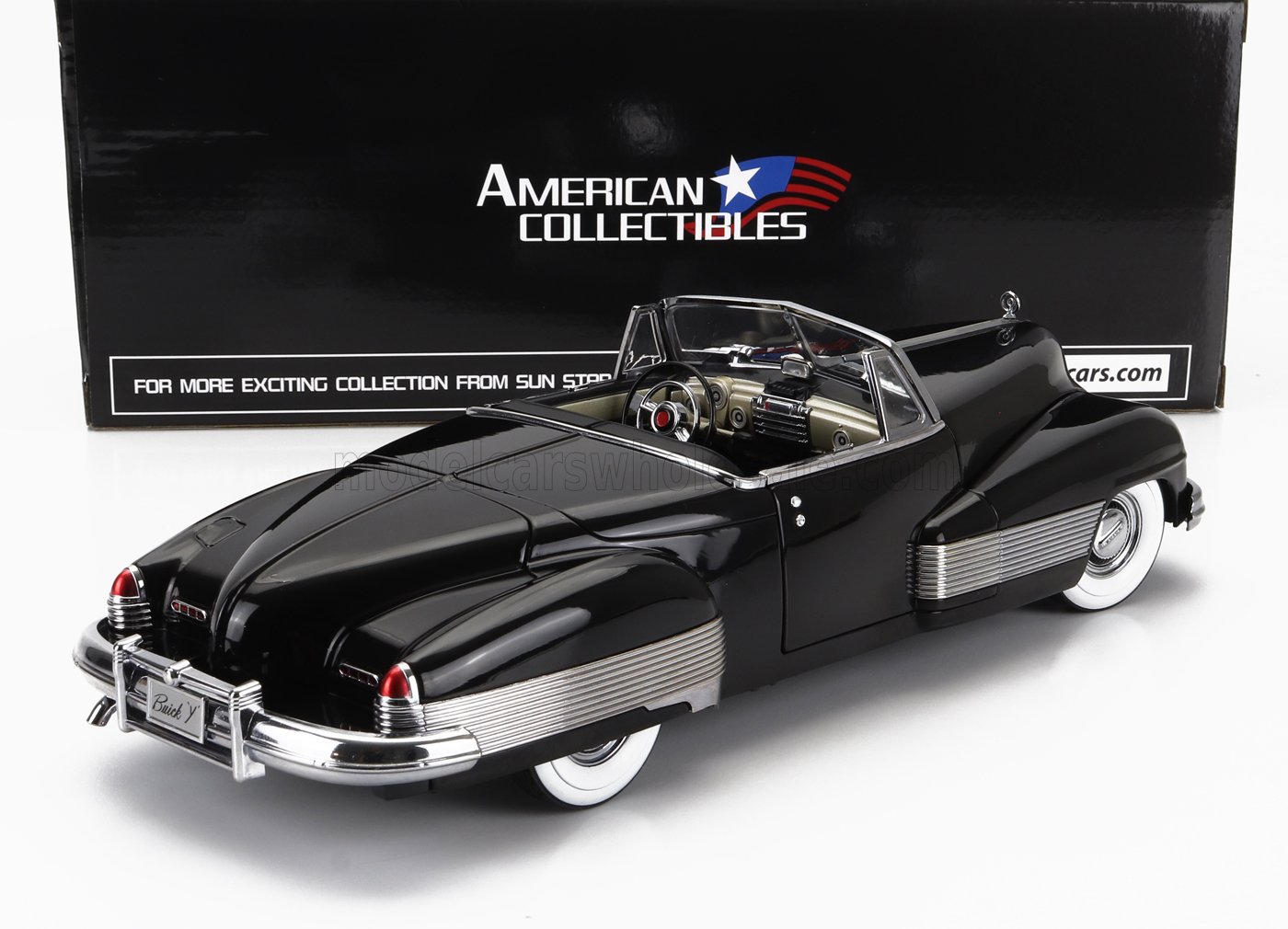 SUN-STAR - 1/18 - BUICK - Y-JOB CABRIOLET 1938 - BLACK