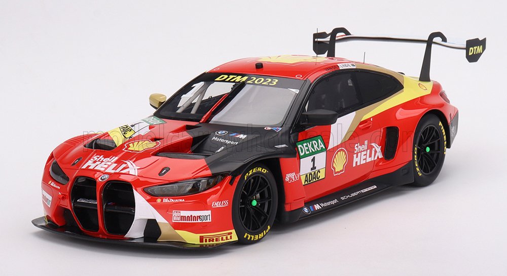 TRUESCALE - 1/18 e 1/43 - BMW - 4-SERIES M4 GT3 TEAM SCHUBERT MOTORSPORT N 1 DTM SEASON 2023 S.VAN DER LINDE - RED BLACK