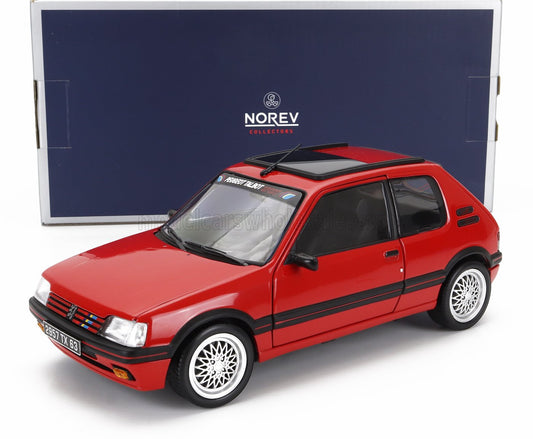 NOREV - 1/18 - PEUGEOT - 205 1.9 GTi PTS RIMS 1992 - RED