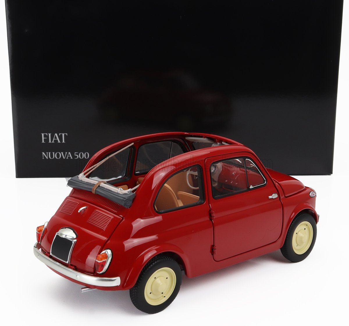 KYOSHO - 1/18 - FIAT - 500 D CABRIOLET OPEN 1960 - ROSSO CORALLO - RED