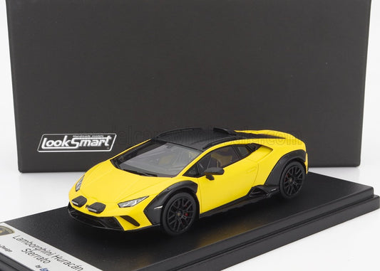 LOOKSMART - 1/43 - LAMBORGHINI - HURACAN STERRATO 2022 - GIALLO - MATT YELLOW