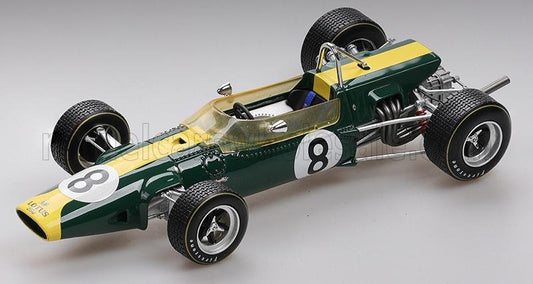 TECNOMODEL - 1/18 - LOTUS - F2 48 N 8 PAU GP 1967 GRAHAM HILL - GREEN YELLOW