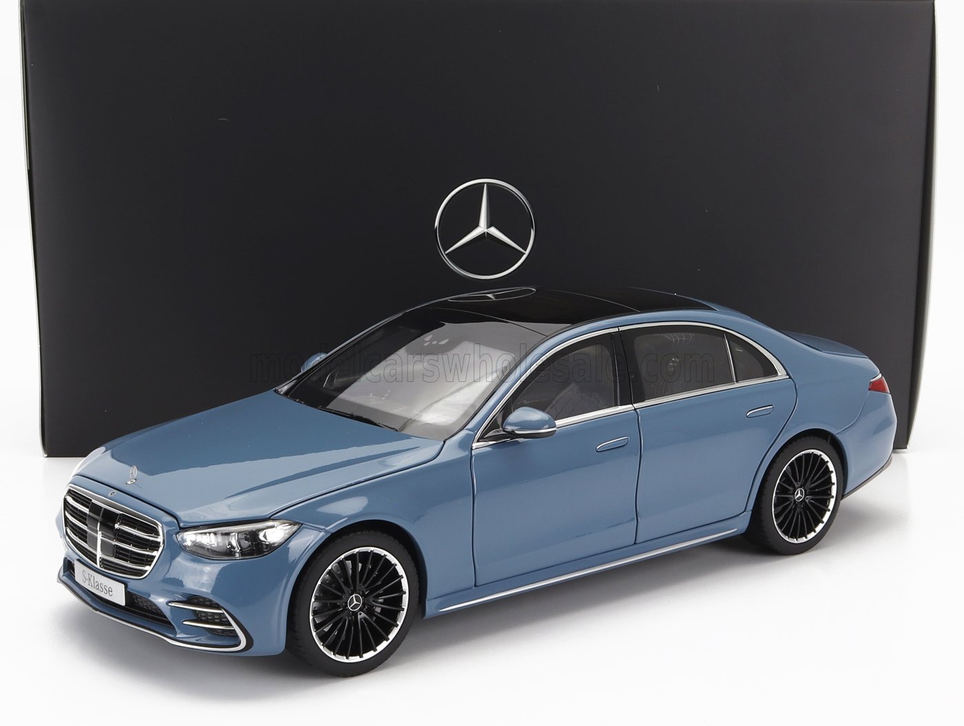 NOREV - 1/18 - MERCEDES BENZ - S-CLASS (V223) 2020 - VINTAGE BLUE