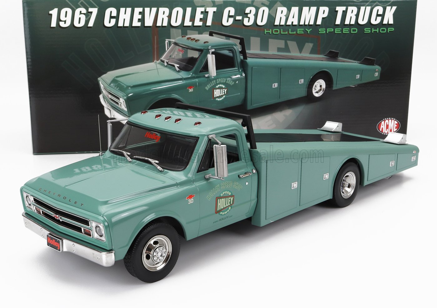 ACME-MODELS - CHEVROLET - C-30 TRUCK RAMP CAR TRANSPORTER HOLLEY SPEED SHOP 1967