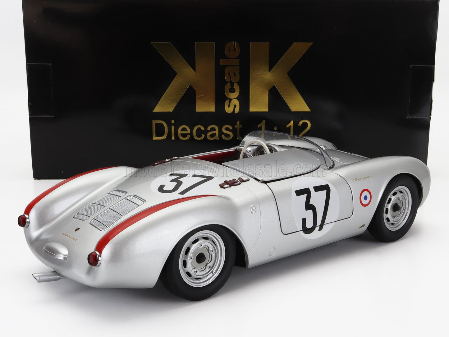 KK-SCALE - PORSCHE - 550 RS SPIDER 1.5L TEAM PORSCHE KG N 37 24h LE MANS 1955 H.POLENSKY - R.VON FRANKENBERG