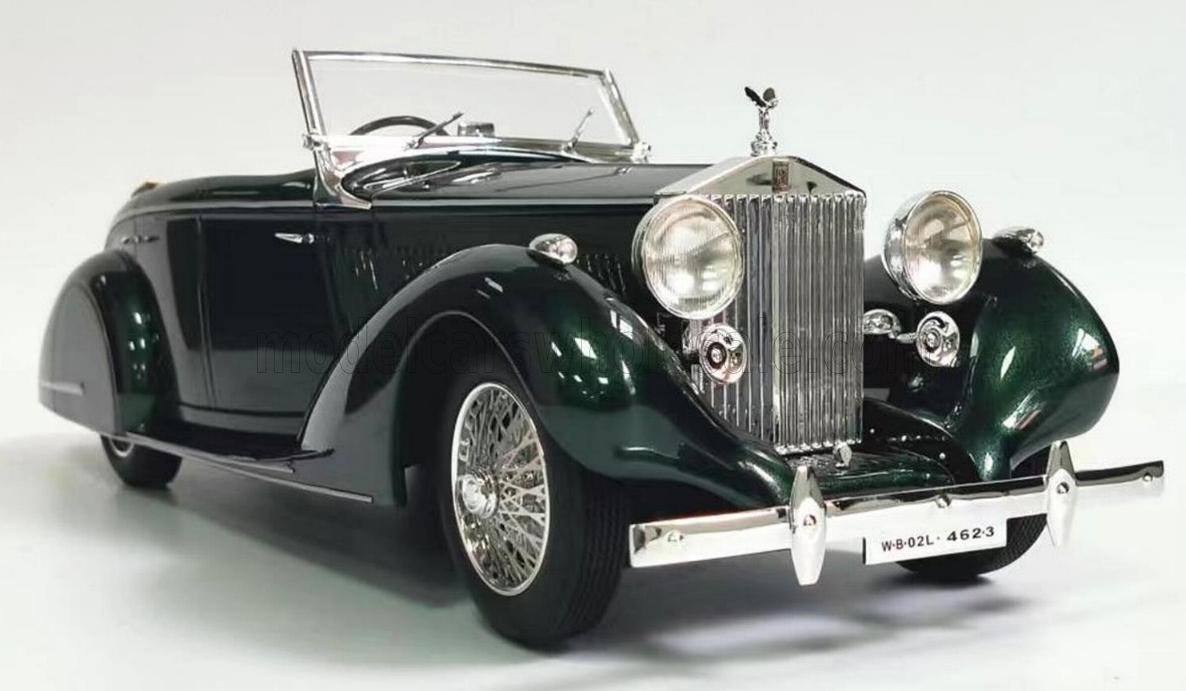 CULT-SCALE MODELS - 1/18 - ROLLS ROYCE - 25-30 GURNEY NUTTING ALL WEATHER CABRIOLET OPEN 1937 - GREEN