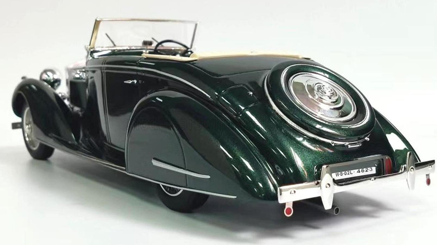 CULT-SCALE MODELS - 1/18 - ROLLS ROYCE - 25-30 GURNEY NUTTING ALL WEATHER CABRIOLET OPEN 1937 - GREEN