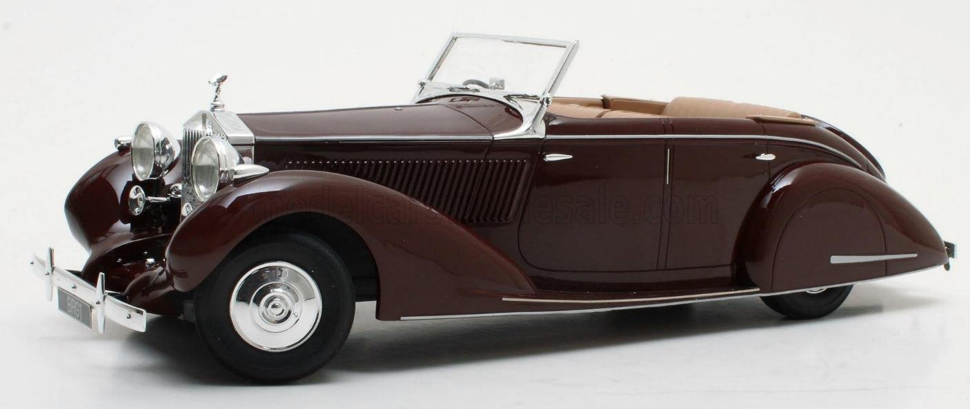 CULT-SCALE MODELS - 1/18 - ROLLS ROYCE - 25-30 GURNEY NUTTING ALL WEATHER CABRIOLET OPEN 1937 - RED