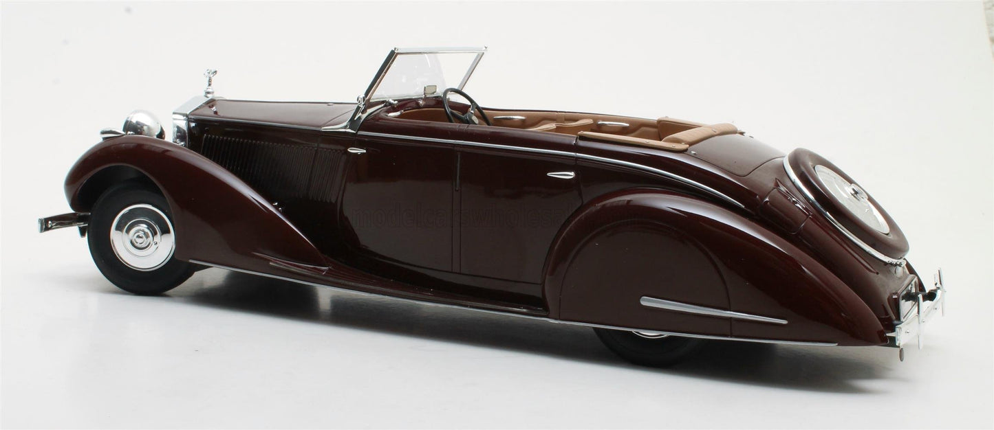 CULT-SCALE MODELS - 1/18 - ROLLS ROYCE - 25-30 GURNEY NUTTING ALL WEATHER CABRIOLET OPEN 1937 - RED