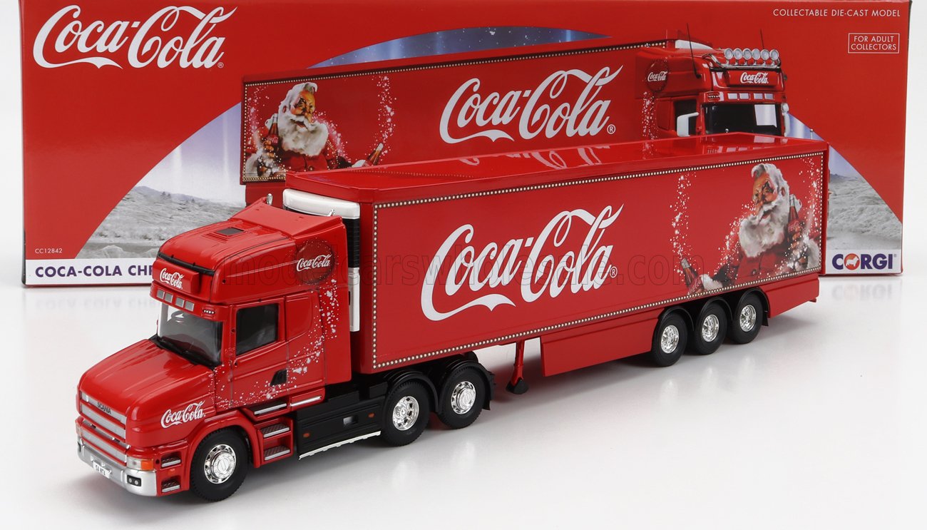 CORGI - SCANIA - T480 TRUCK SEMI-FRIGO COCA-COLA 1999 - CHRISTMAS EDITION - NATALE