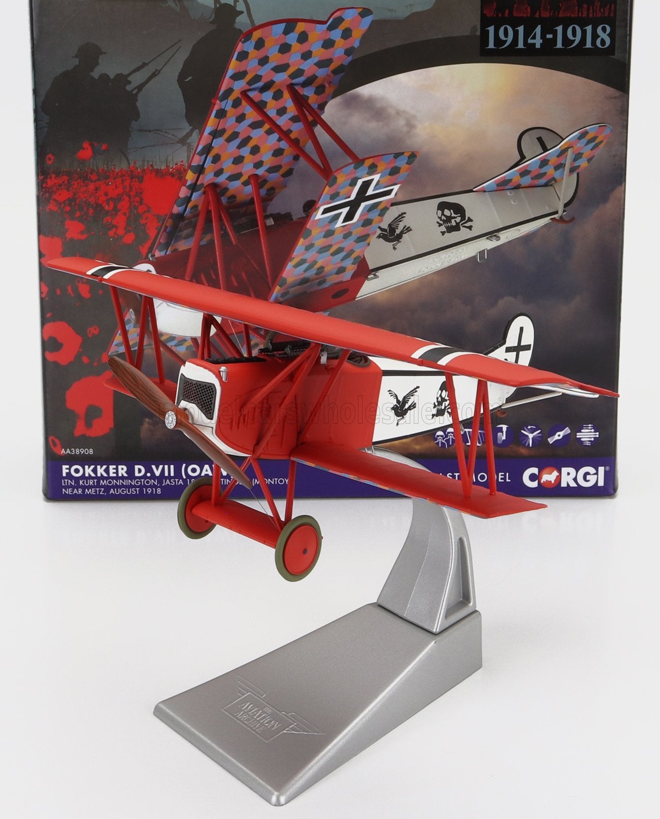 CORGI - FOKKER - D.VII OAW MILITARY AIRPLANE 1918