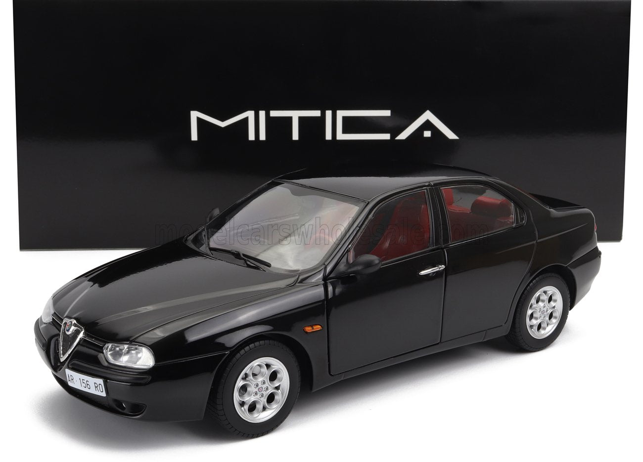 MITICA-DIECAST - 1/18 - ALFA ROMEO - 156 2.5 V6 24V 1997 – RED INTERIOR - BLACK 601 NERO