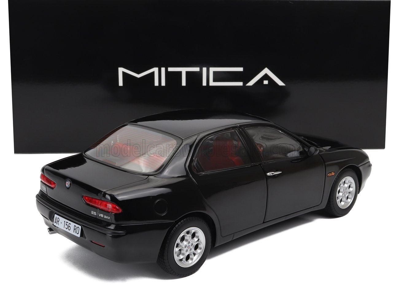 MITICA-DIECAST - 1/18 - ALFA ROMEO - 156 2.5 V6 24V 1997 – RED INTERIOR - BLACK 601 NERO