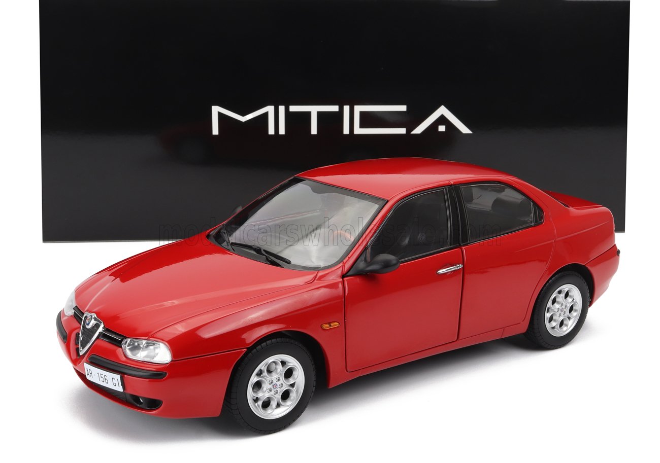 MITICA-DIECAST - 1/18 - ALFA ROMEO - 156 2.5 V6 24V 1997 – BLACK INTERIOR - ROSSO ALFA RED