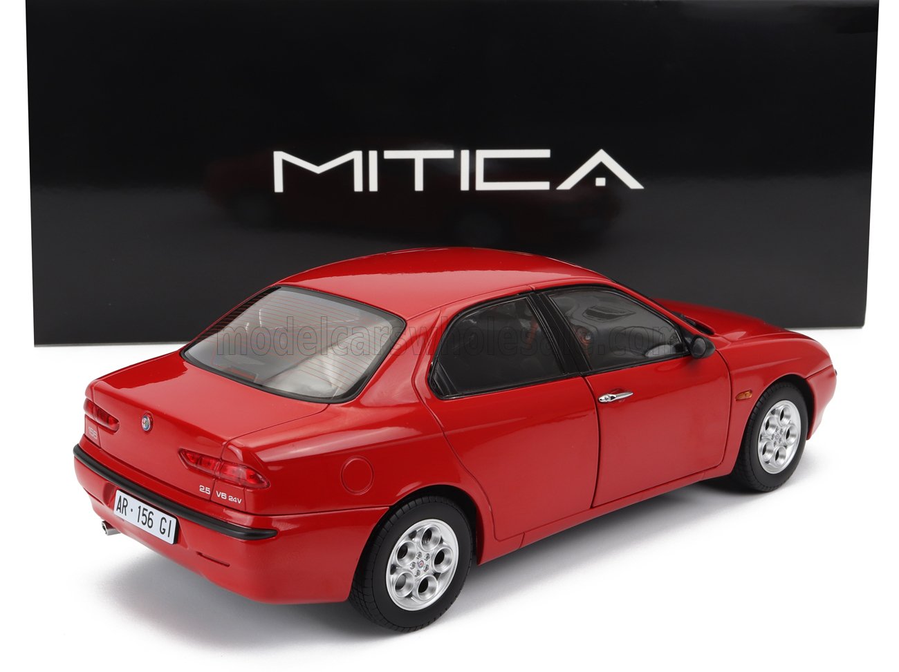 MITICA-DIECAST - 1/18 - ALFA ROMEO - 156 2.5 V6 24V 1997 – BLACK INTERIOR - ROSSO ALFA RED