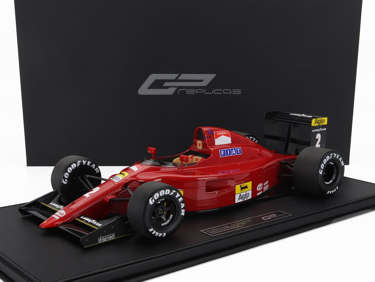 GP-REPLICAS - 1/12 - FERRARI - F1 641/2 N 2 2nd MEXICO GP 1990 NIGEL MANSELL - RED BLACK