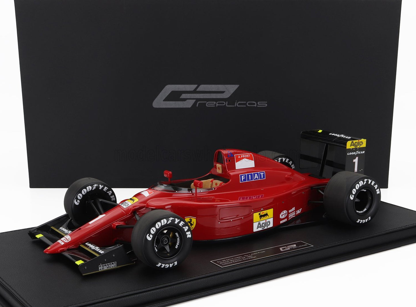 GP-REPLICAS - 1/12 - FERRARI - F1 641/2 N 1 WINNER MEXICO GP 1990 ALAIN PROST - RED BLACK