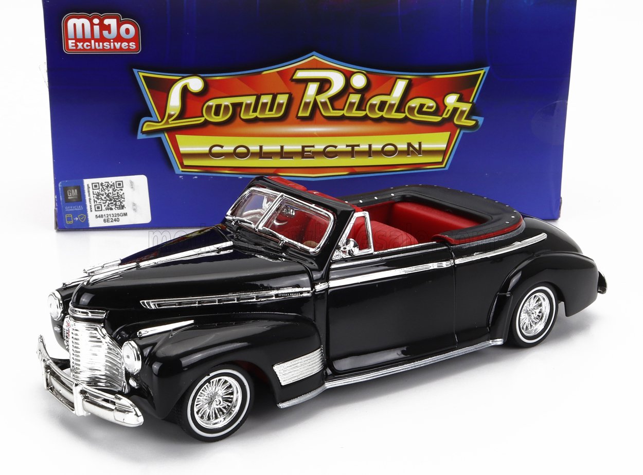 WELLY - 1/24 - CHEVROLET - SPECIAL DE LUXE CABRIOLET OPEN LOW RIDER 1941 - BLACK