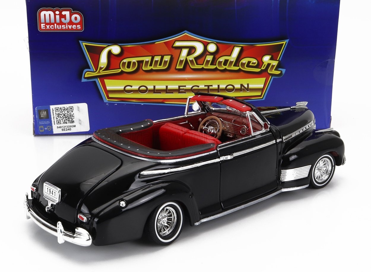 WELLY - 1/24 - CHEVROLET - SPECIAL DE LUXE CABRIOLET OPEN LOW RIDER 1941 - BLACK