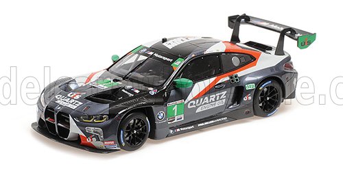 MINICHAMPS - 1/18 - BMW - 4-SERIES M4 GT3 3.0L TWIN TURBO TEAM PAUL MILLER RACING N 1 GTD IMSA 12h SEBRING 2022 E.JOHANSSON - B.SELLERS - M.SNOW - GREY BLACK WHITE