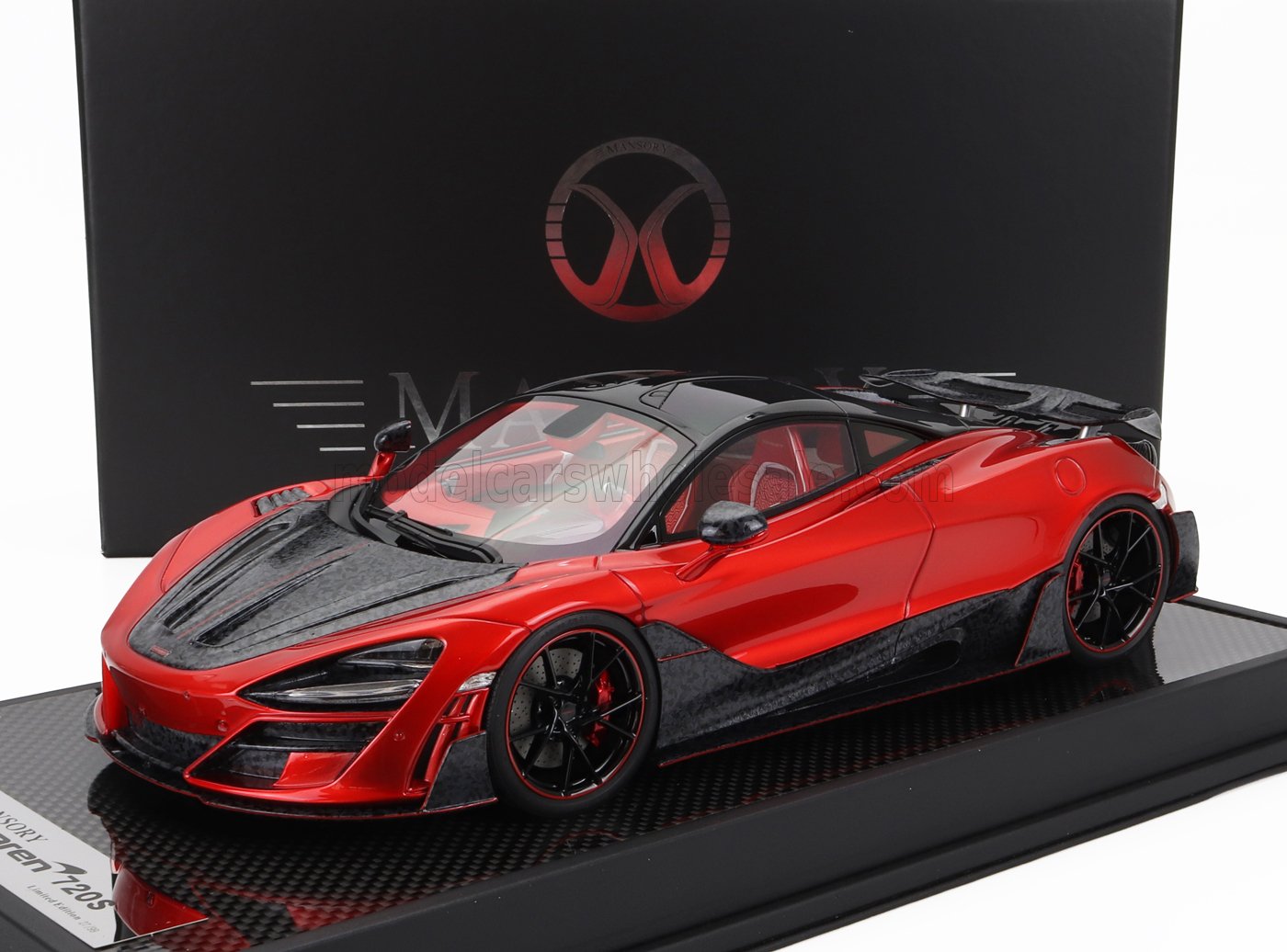 MOTORHELIX - 1/18 - McLAREN - 720S MANSORY 2019 - RED CARBON