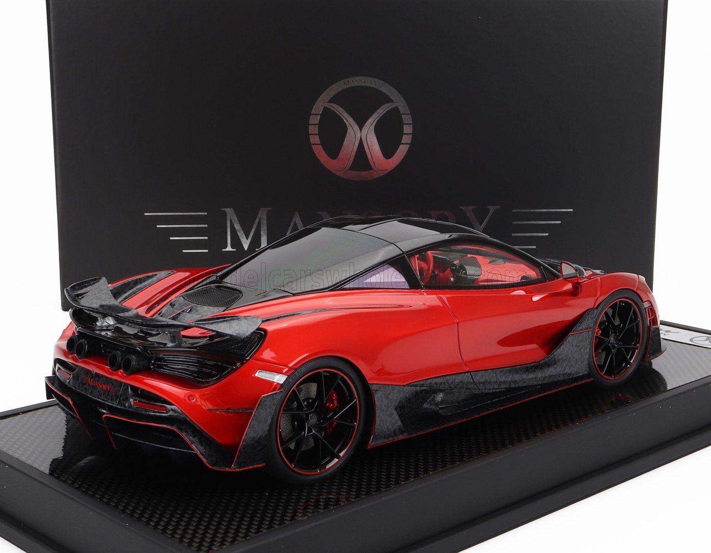 MOTORHELIX - 1/18 - McLAREN - 720S MANSORY 2019 - RED CARBON