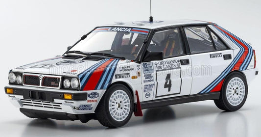 KYOSHO - LANCIA - DELTA HF INTEGRALE 4WD TEAM LANCIA N 4 WINNER RALLY 1000 LAKES 1987 M.ALEN - I.KIVIMAKI