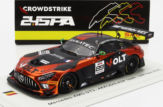 SPARK-MODEL - 1/43 - MERCEDES BENZ - AMG GT3 TEAM AKKODIS ASP N 89 24h SPA 2023 A.BAPTISTA - R.BAPTISTA - A.HELLMEISTER - B.BAPTISTA - COPPER BLACK