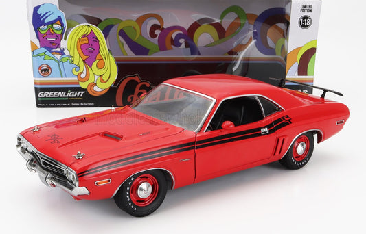 GREENLIGHT - 1/18 - DODGE - CHALLENGER R/T COUPE 1971 - RED