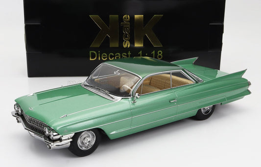 KK-SCALE - 1/18 - CADILLAC - SERIES 62 COUPE DEVILLE 1961 - LIGHT GREEN MET