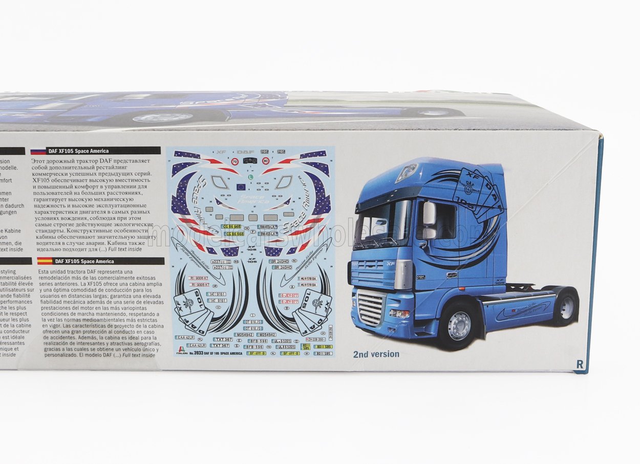 ITALERI - DAF - XF105 510 SPACE AMERICA TRACTOR TRUCK 2-ASSI 2011