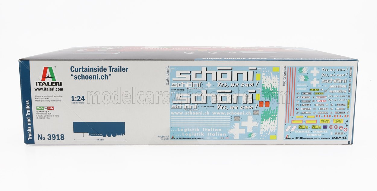 ITALERI - TRAILER - TRAILER FOR TRUCK - RIMORCHIO TELONATO - CHOENI.CH TRANSPORTS