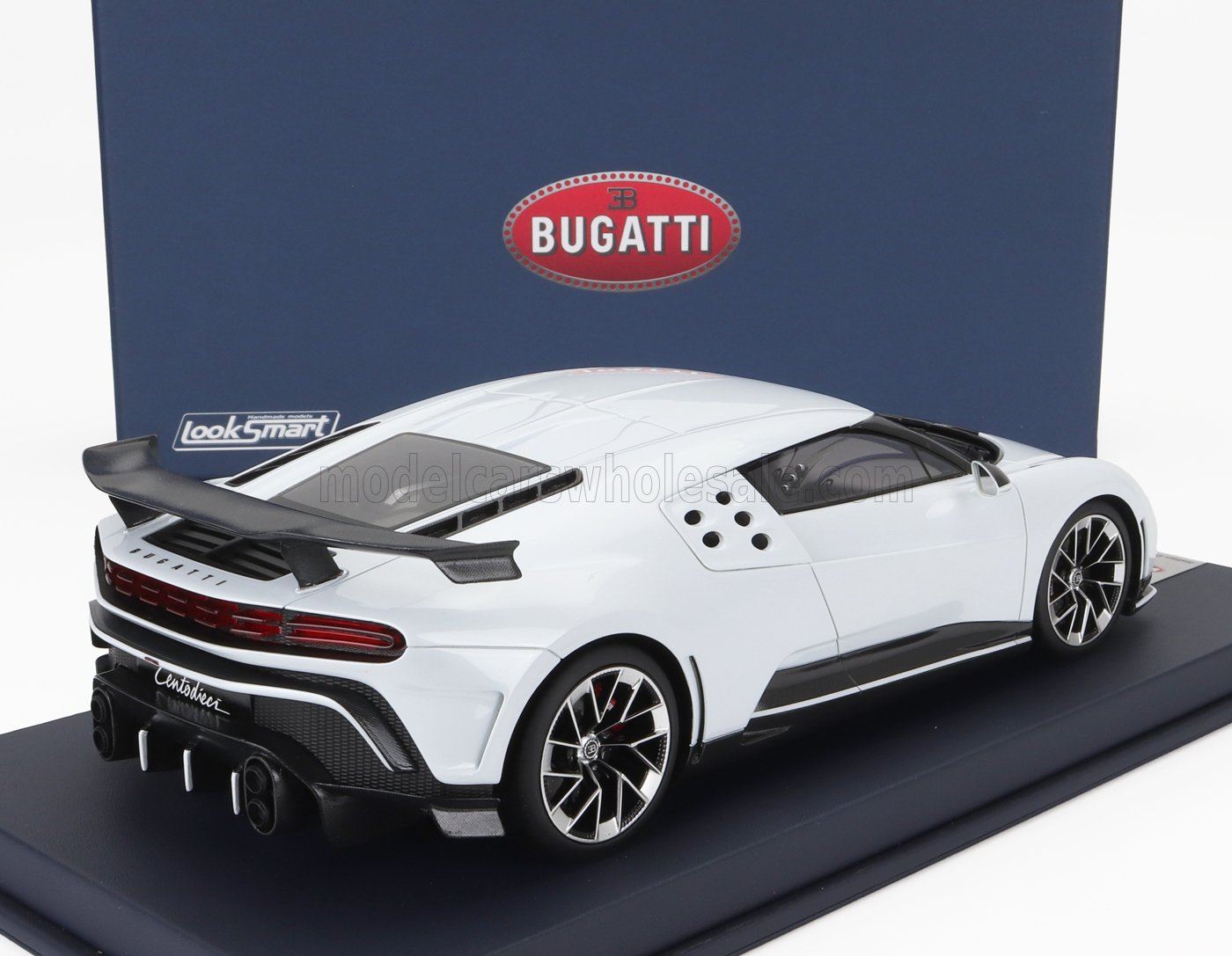 LOOKSMART - 1/18 - BUGATTI - CENTODIECI PRODUCTION VERSION 2023 - QUARTZ WHITE