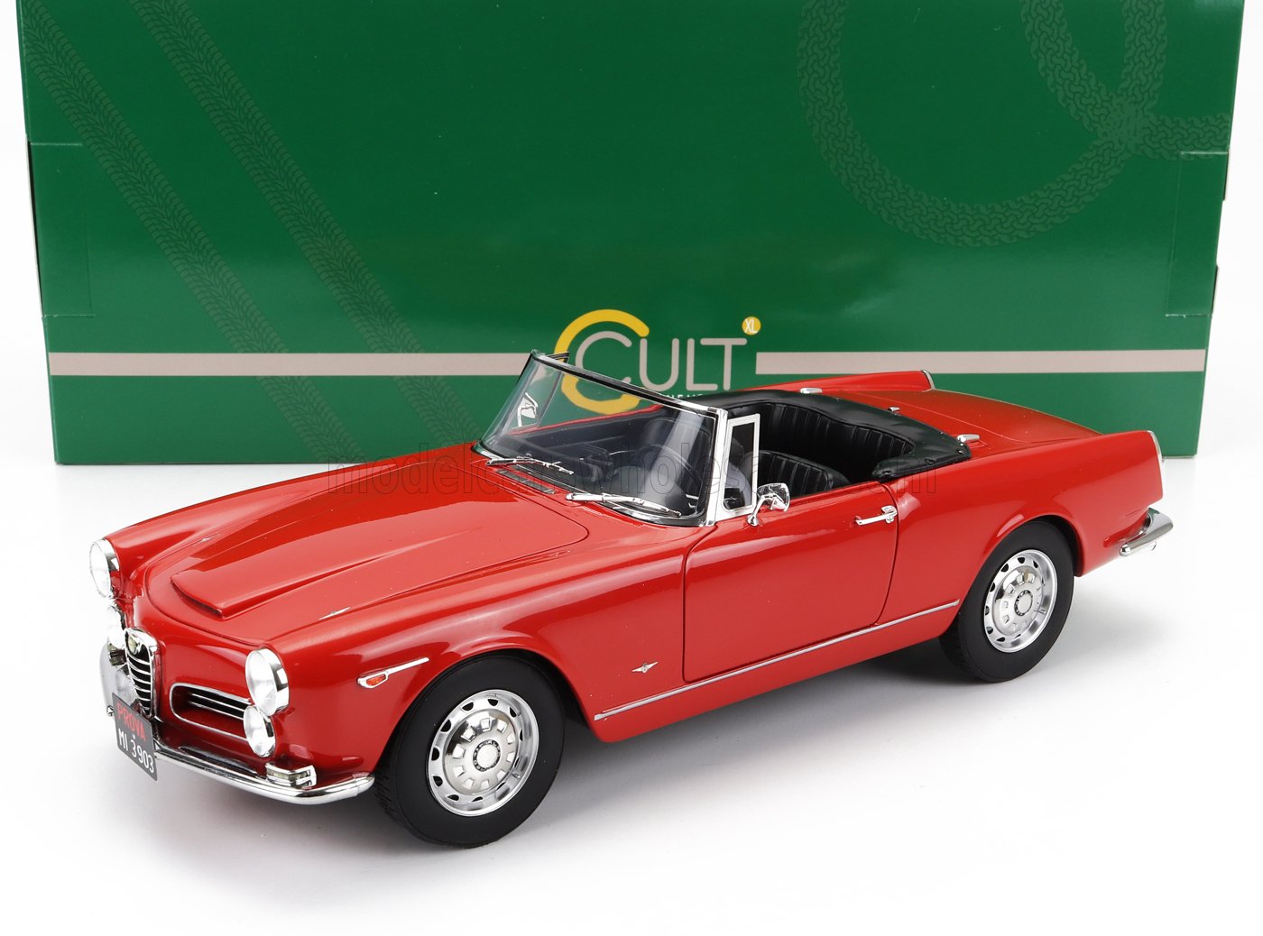 CULT-SCALE MODELS - ALFA ROMEO - 2600 SPIDER TOURING CABRIOLET OPEN 1961 RED