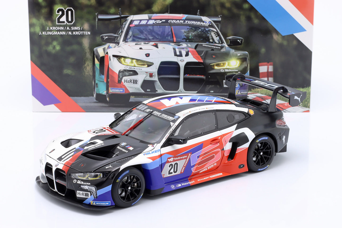 MINICHAMPS - BMW - 4-SERIES M4 GT3 TEAM SCHUBERT MOTORSPORT N 20 24h NURBURGRING 2022 JESSE KROHN - ALEXANDER SIMS - JENS KLINGMANN - NIKLAS KRUTTEN