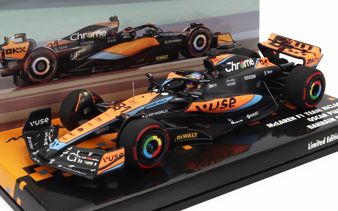 MINICHAMPS - McLAREN - F1 MCL60 TEAM McLAREN N 81 BAHRAIN GP 2023 OSCAR PIASTRI