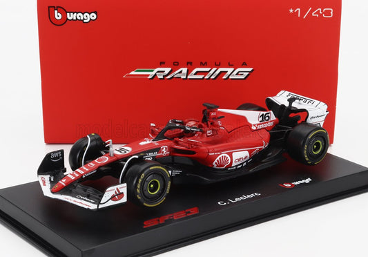 BURAGO - FERRARI - F1 SF-23 TEAM SCUDERIA FERRARI N 16 LAS VEGAS USA GP 2023 CHARLES LECLERC 1/43