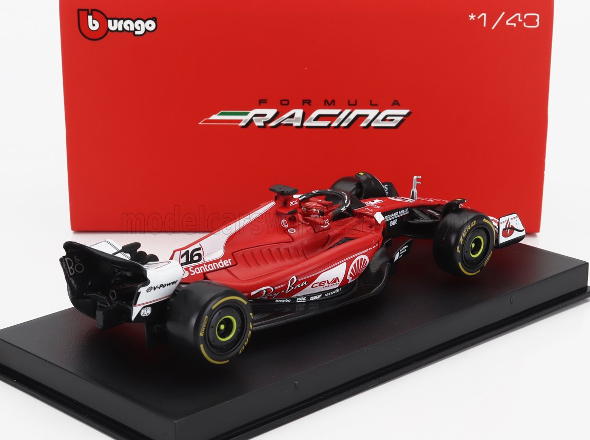 BURAGO - FERRARI - F1 SF-23 TEAM SCUDERIA FERRARI N 16 LAS VEGAS USA GP 2023 CHARLES LECLERC 1/43