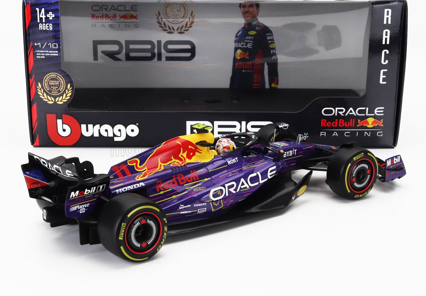 BURAGO - RED BULL - F1 RB19 TEAM ORACLE RED BULL RACING N 11 3rd LAS VEGAS USA GP 2023 SERGIO PEREZ