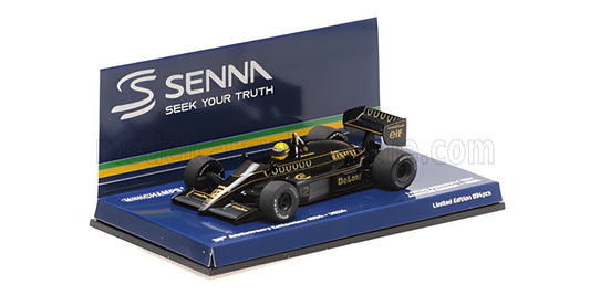 MINICHAMPS - 1/43 - LOTUS - F1 98T RENAULT TURBO N 12 SEASON DIRTY VERSION 1986 AYRTON SENNA - BLACK GOLD