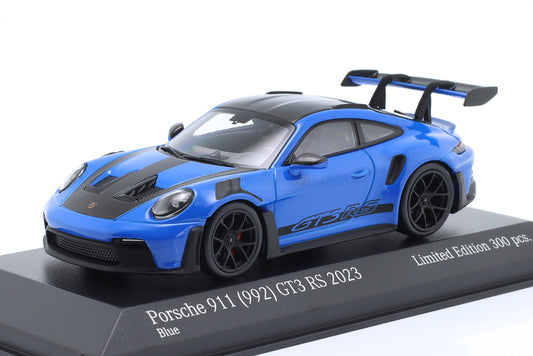 MINICHAMPS - 1/43 - PORSCHE - 911 992 GT3 RS COUPE 2023 - BLACK WHEELS - BLUE BLACK 1/43